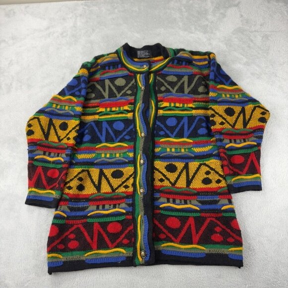 COOGI Australia Retro Wool Cardigan Women’s Size XL - Picture 1 of 16